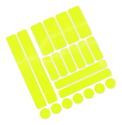 Reflekterande klistermärken, självhäftande reflekterande cykeldekaler, reflexklistermärken, säkerhetsvarningsreflexremsa (5st)