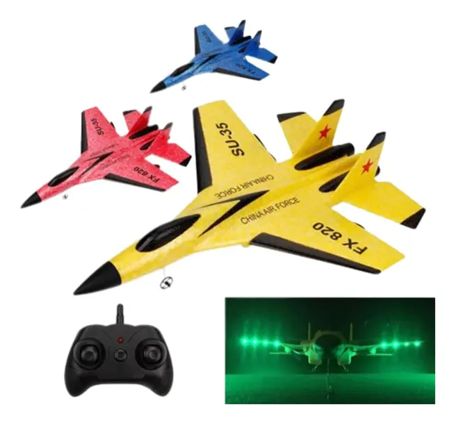 SU35 fjärrkontroll flygplan skum flygplan barns elektriska leksak glidflygplan fjärrkontroll flygplan yeelow