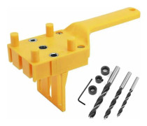 Sats för tappning av snickeri 6/8/10 mm borrguide trätappssåg bärbart borrverktyg
