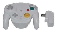 2.4ghz trådlös spelkontroll Gamepad joystick med mottagare för N-g-c för Gamecube för Wii