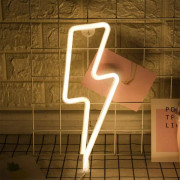 LED-neonskylt LED Lightning Bolt Neonskylt, batteri eller USB