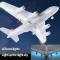 2,4G Airbus A380 RC-flygplan 2CH 6-axlig gyro 420 mm FixWing fjärrkontroll glidflygplan, present till pojke med 1 batteri