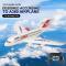 2,4G Airbus A380 RC-flygplan 2CH 6-axlig gyro 420 mm FixWing fjärrkontroll glidflygplan, present till pojke med 1 batteri