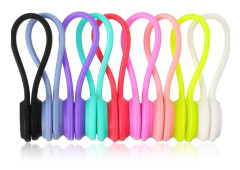 27 stycken Magnetiska Kabelklämmor Kabelband Återanvändbara Twist Ties med Magnet för Buntning och Organisera Kablar Hörlurslindare Sladd för Hörlurar/Datum