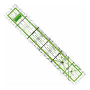Skarvlinjal, exakt transparent sylinjal, godkända sy specifikationer, tvåfärgad kläddesign (30cm)