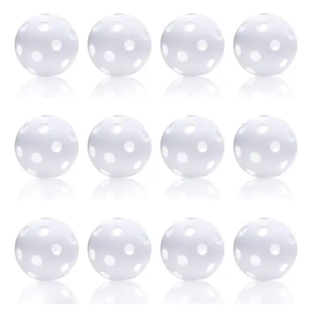 12-pack plastbasebollar för träning inomhus