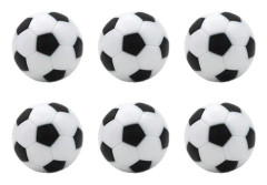 Bordfotboll 6 st Bordfotbollar 32mm Mini Fotbollar Ersättning för Foosball Bordspel Tillbehör