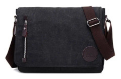 Canvas Laptop Messenger Bag, Tillgänglig för arbete framträdanden
