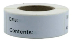 Självhäftande etiketter, 125 st självhäftande köksetiketter, frys