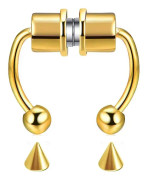 Magnetisk Septum Näsring Hästsko Rostfritt Stål Falsk Näs Septum Ringar Icke-Piercade Clip On Näs Hoop Ringar