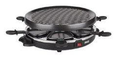 Raclette/Grill - PRINCESS - 6 stekpannor - Avtagbar grillplatta - 800 W