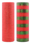 Deco Poly Dekorationsnät med metallfolie 10 tum x 30 fot varje rulle