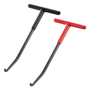 2 st avgasfjäderavdragare verktyg motorcykel avgasfjäder krokar, T-handtag avgasfjäder krokar snöskoter fjäder
