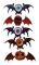 5-pack Halloween Glow-in-the-Dark Bat Ornament Färgglada Nattlampor