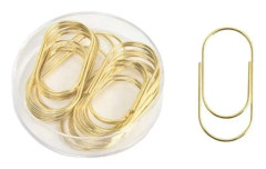 Jumbo pappersklämma 20 st, 50 mm/1,97'' guld Stort gem kontor