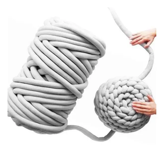 CDQ Chunky Garn Ullgarn Roving Häkeln DIY Perfekt för Arm