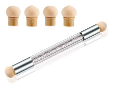 Dubbelsidig Ombre Svamp Stick, Svampborste Applikator, Nagelkonst