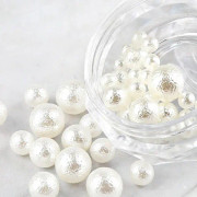 Nail Art Pearl Semi Round Imitation Pearl 3D Decal Design