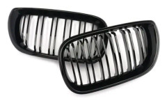 Frontgrill för E46 3-serie 4-dörrars 4D 2002-2005 LCI Facelift Matt Svart