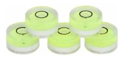 5 stycken 15 mm Mini Runda Vattenpass Mätverktyg för Vågar Skalor för Horisontell Skal Kalibrering