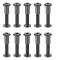 M6 x 35mm Fästskruvar med matchande muttrar Hylsmutter med rund