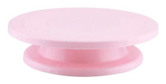 Tårtdekoration Vändskiva Roterande Roterande Ställ Bakverksdekoration Set (rosa)