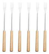 Set med 6 gafflar för ostfondue