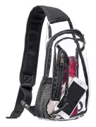 Genomskinlig axelväska, Mini PVC Crossbody axelväska, Transparent casual bröstväska