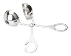 Köttbulleskedmaskin Rostfritt stål fylld köttbullklämma DIY Fisk Köttbullssked (stor)
