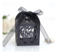 Laser Cut Boxes, 50 st Tack Presentförpackningar Bröllop Festgåva