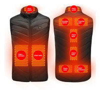 Uppvärmd väst USB Electric Body Warmer Jacka vindtät kappor XXL