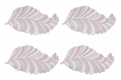 Plastunderlägg, designerunderlägg, tillverkat av PVC, halkfritt, värmeisolerande, lättskött, för modernt kök, matbord, bröllop (4 stycken)