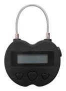 Smart Time Lock LCD-skärm Time Lock USB Uppladdningsbart Temporary Timer Hänglås Travel Electronic Titanium