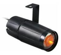 AC90-240V 10W mini scenspotlight liten europeisk standard, gult ljus - gult ljus