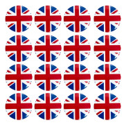 Patriotiska knappnålar, 12-pack, festtillbehör, patriotiska
