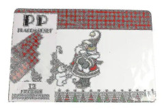 12st vattentäta bordstabletter Underlägg Matbordsmattor Juldekoration till kök Restaurang Fiisred santa snowman