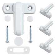 4 Fönsterlås - Zink Legering - 4 st Vita Dörrlås - Hem Säkerhet För Olika Dörr Fönster - Hem Säkerhet UPVC/PVC