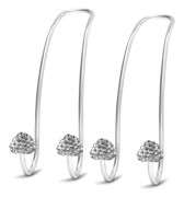 Bling hjärtformade handväskkrokar, 2 st bilkrokar