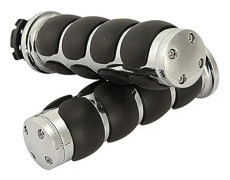 Motorcykelhandtag 7/8\" Svart Krom Gasreglage Motorcykel Styre