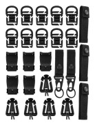 25-pack Ryggsäckstillbehör för utomhusarméfans, Multifunktionell