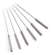 Set med 12 fonduegafflar i rostfritt stål 9,5" - Colo