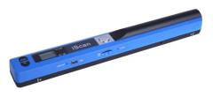 iScan01 Mobile Document Handheld Scanner with LED Display, A4 Contact Image Sensor(Blue)