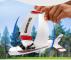 Fx801 Rc Flygplan 2.4g Borstlös Motor 2ch Fast Ving Glidare Diy Stabil Flygplan Modell För Barn