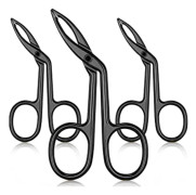 3-pack ögonbrynssax (svartpläterad) pincett, saxhandtag