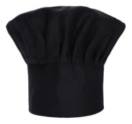 High Top Svart Chef Hatt Matlagning Kepsar Kök Mat Service Kepsar Justerbara