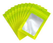 100 Stycken Mylar Påsar Luktsäkra Återförslutningsbara Påsar för Små Saker