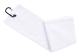 2-pack 16" x 24" Tri-fold Golfhanddukar, Premium Mikrofibertyg Våffelmönster (vit) White