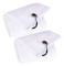 2-pack 16" x 24" Tri-fold Golfhanddukar, Premium Mikrofibertyg Våffelmönster (vit) White