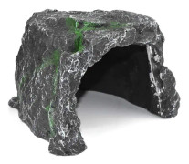 Reptil terrarium med klätterplattform i resin för gömställe