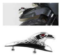 VBESTLIFE Fender Decor Universal Motorcykel Framskärm Stänkskärm Dekor Ornament Eagle Head Staty Passar för